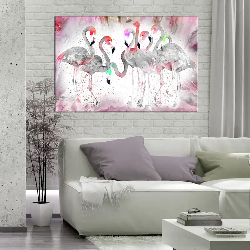 Tavla Arkiio Flamingoes Family