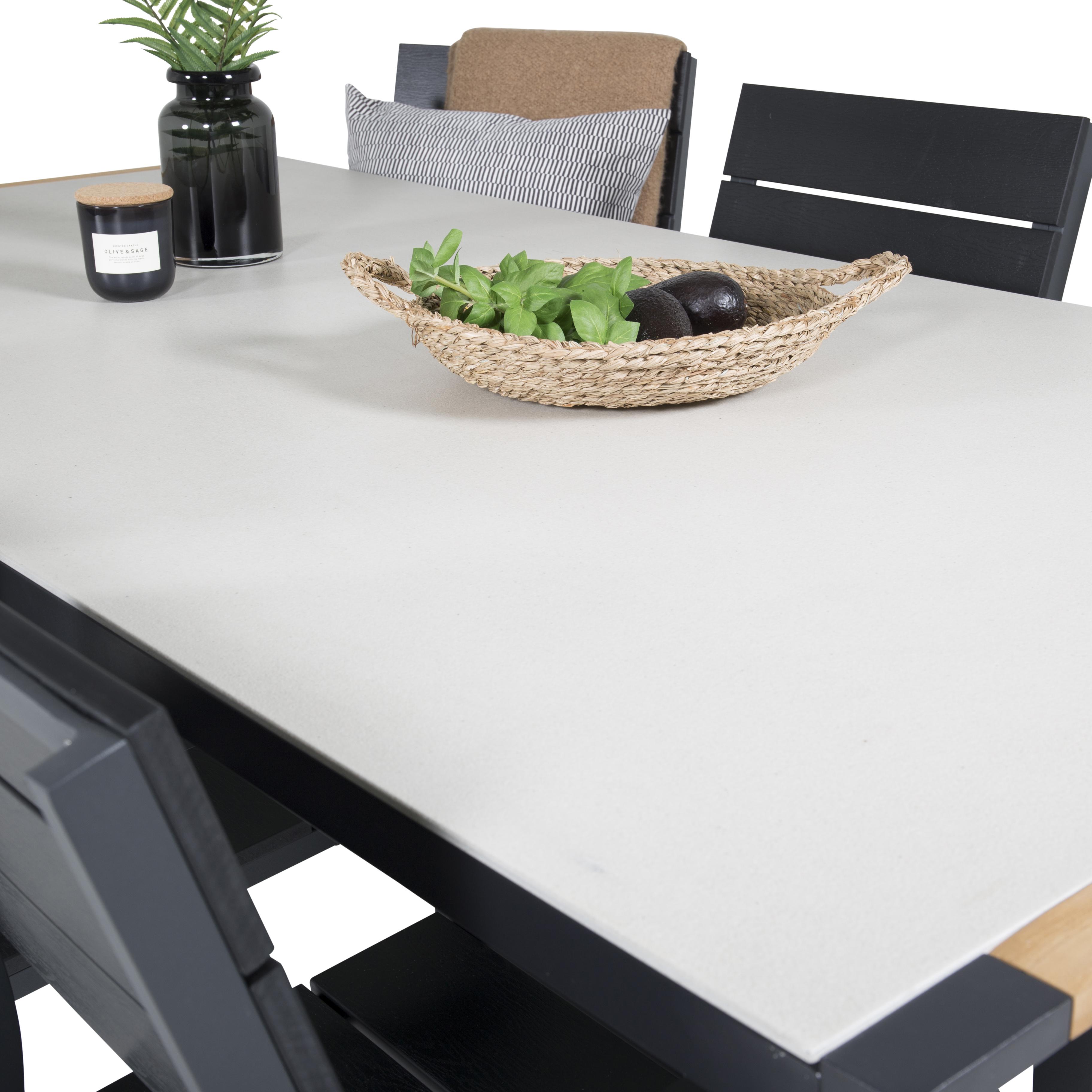 Matgrupp Venture Home Tilly 200 med 6 Lova Stolar