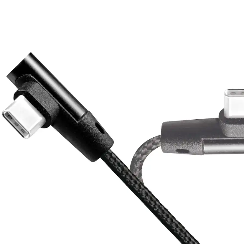 Vinklad USB-C-kabel LogiLink USB 2.0 Max 15W 0,3 m