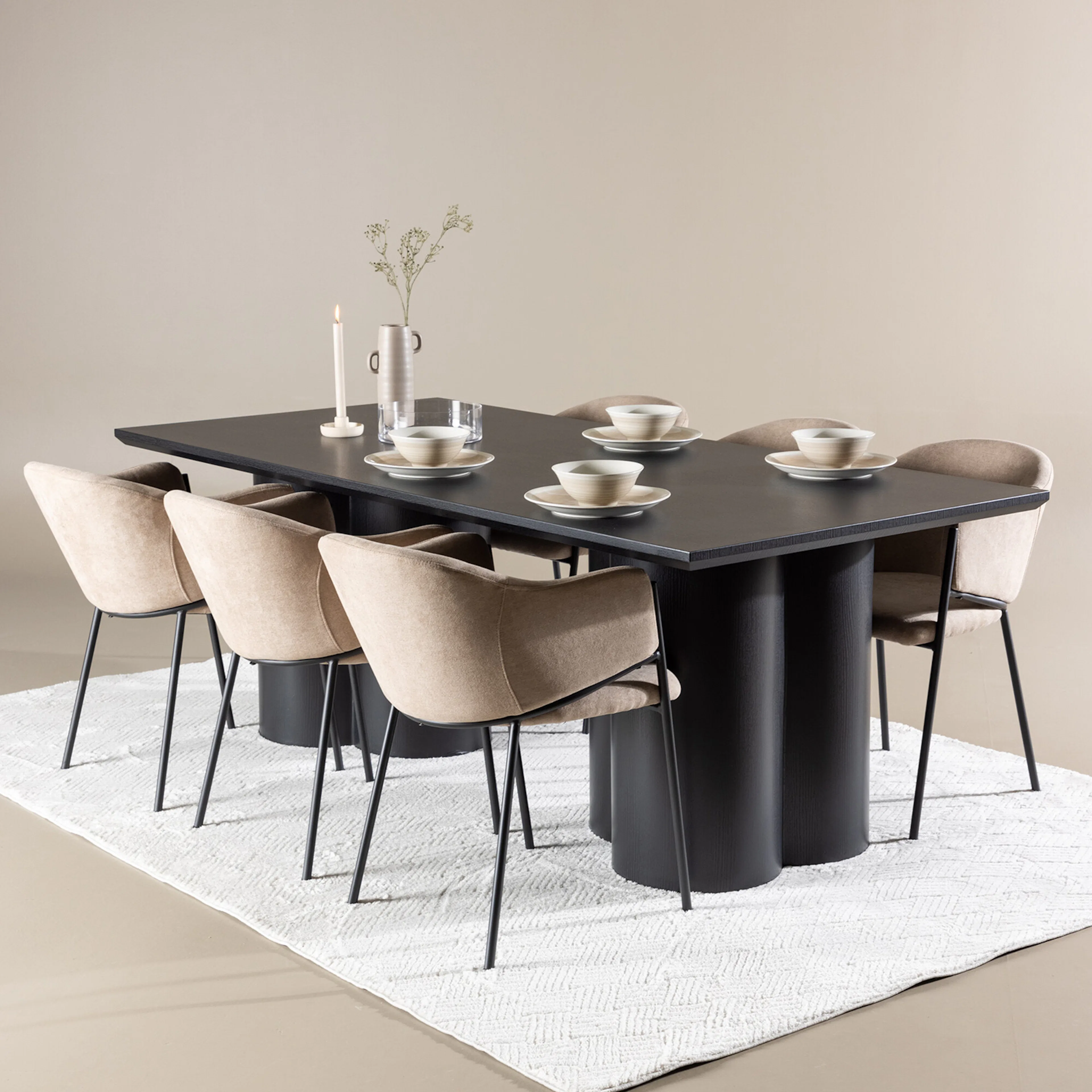 Svart/Beige