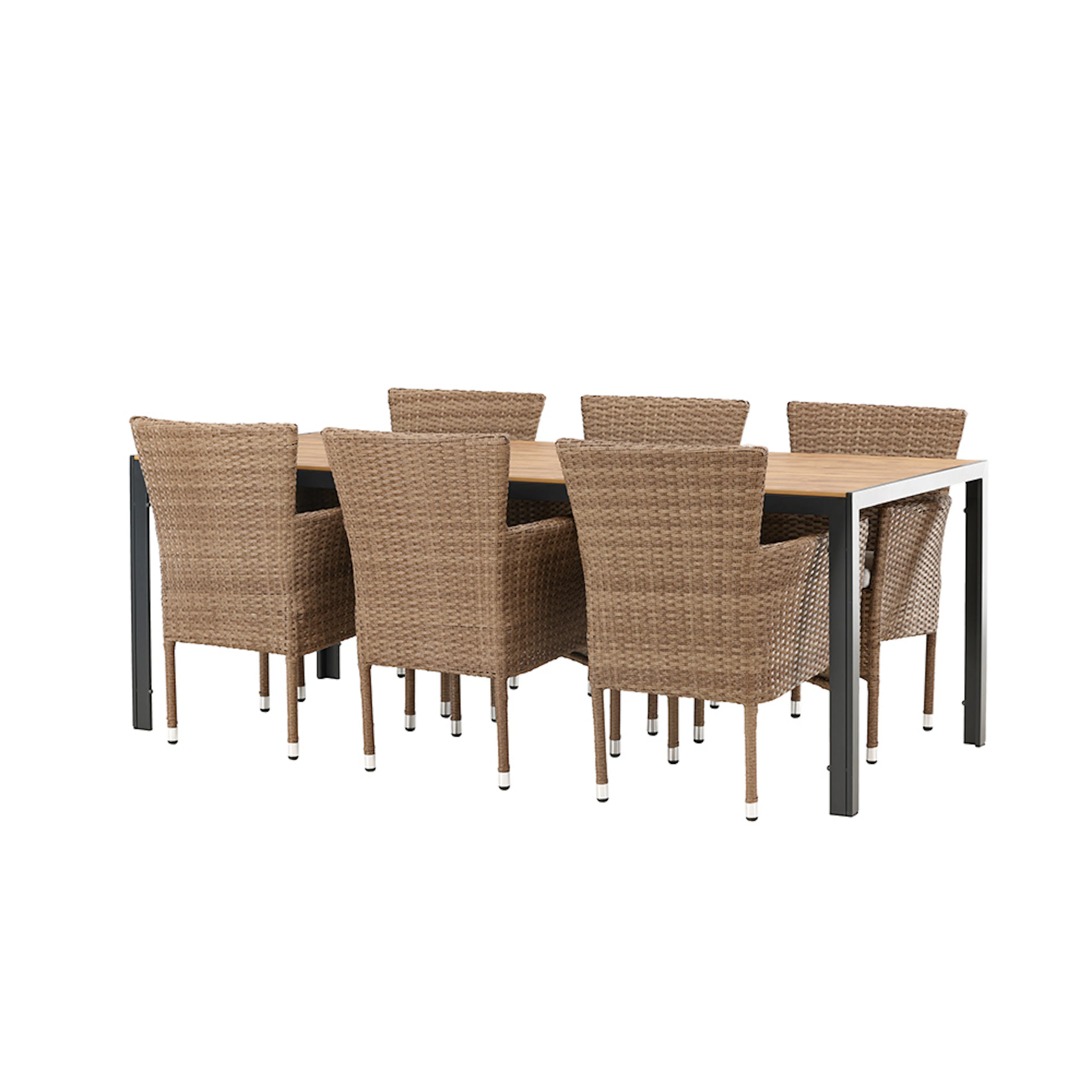 Break Diningtable Alumnium - Black / Nature Rectangular 90*2 Natur