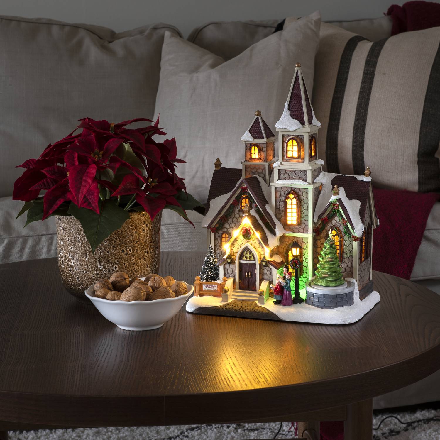 Julby Gnosjö Konstsmide B/O Mekanisk LED Kyrka