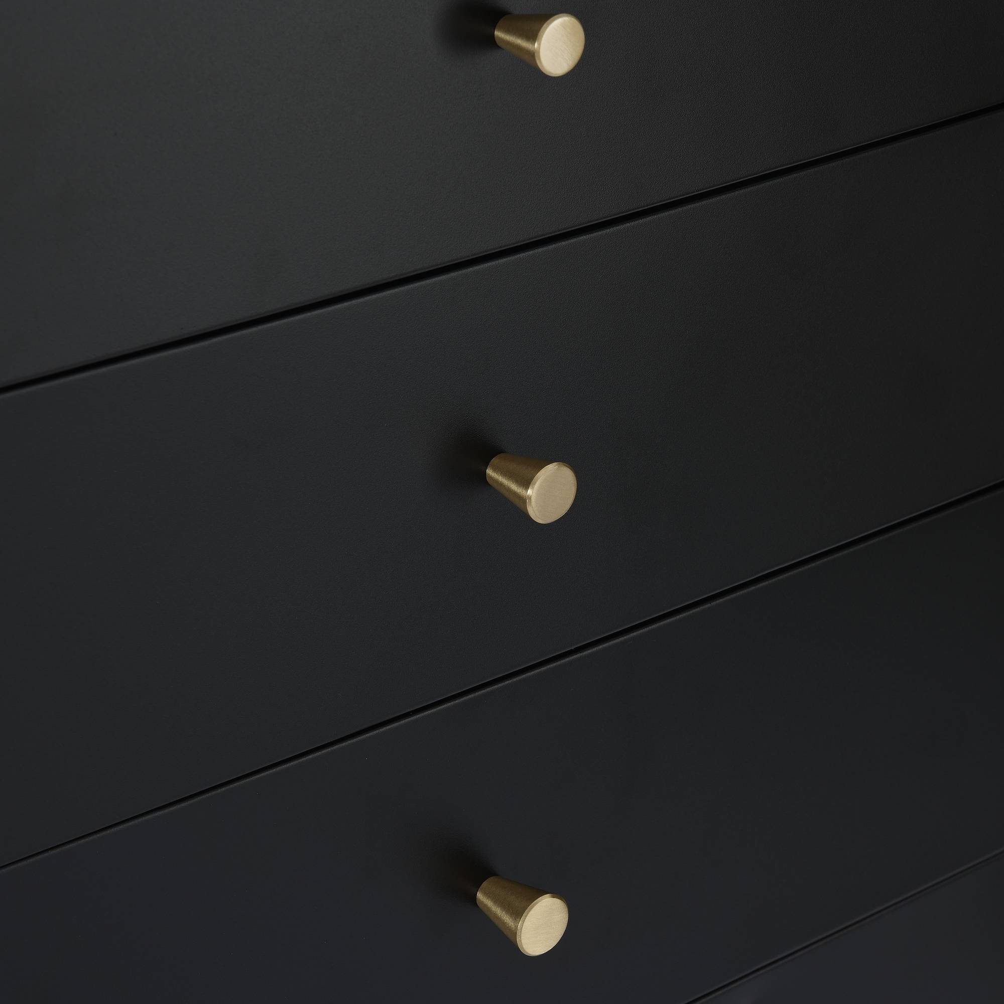 Byrå In Living Benjamin Svart Förvaringsmöbel 50x115x35 cm