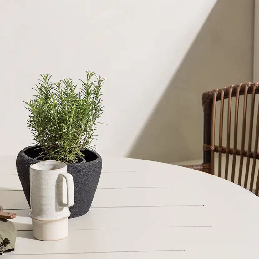 Matgrupp Utomhus Venture Home Lina Bord med 4 Galera Trädgårdsstolar