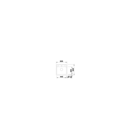 BLANCO DALAGO 5-F SILGRANIT® - SVART Svart