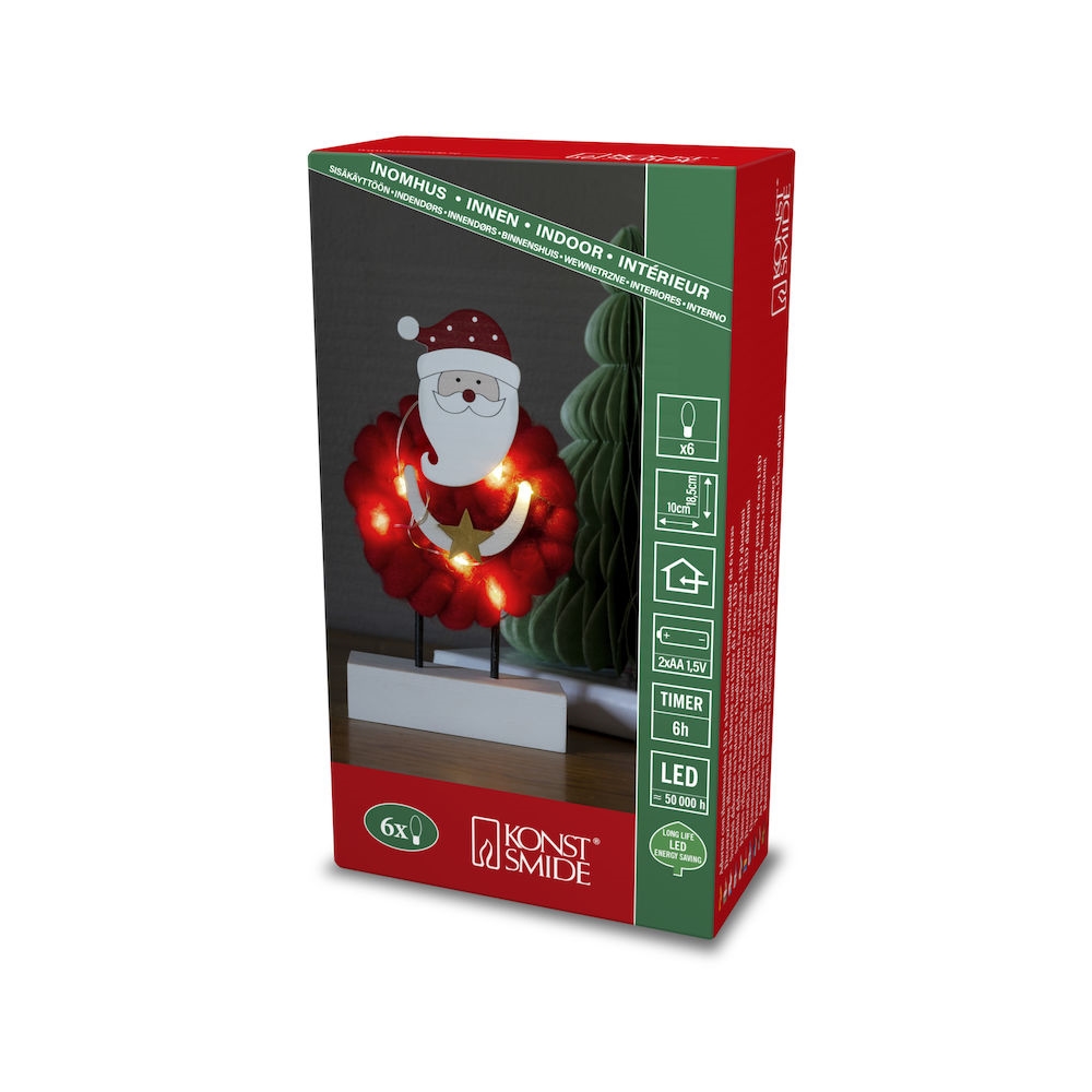 Juldekoration Gnosjö Konstsmide Tomte 6 LED