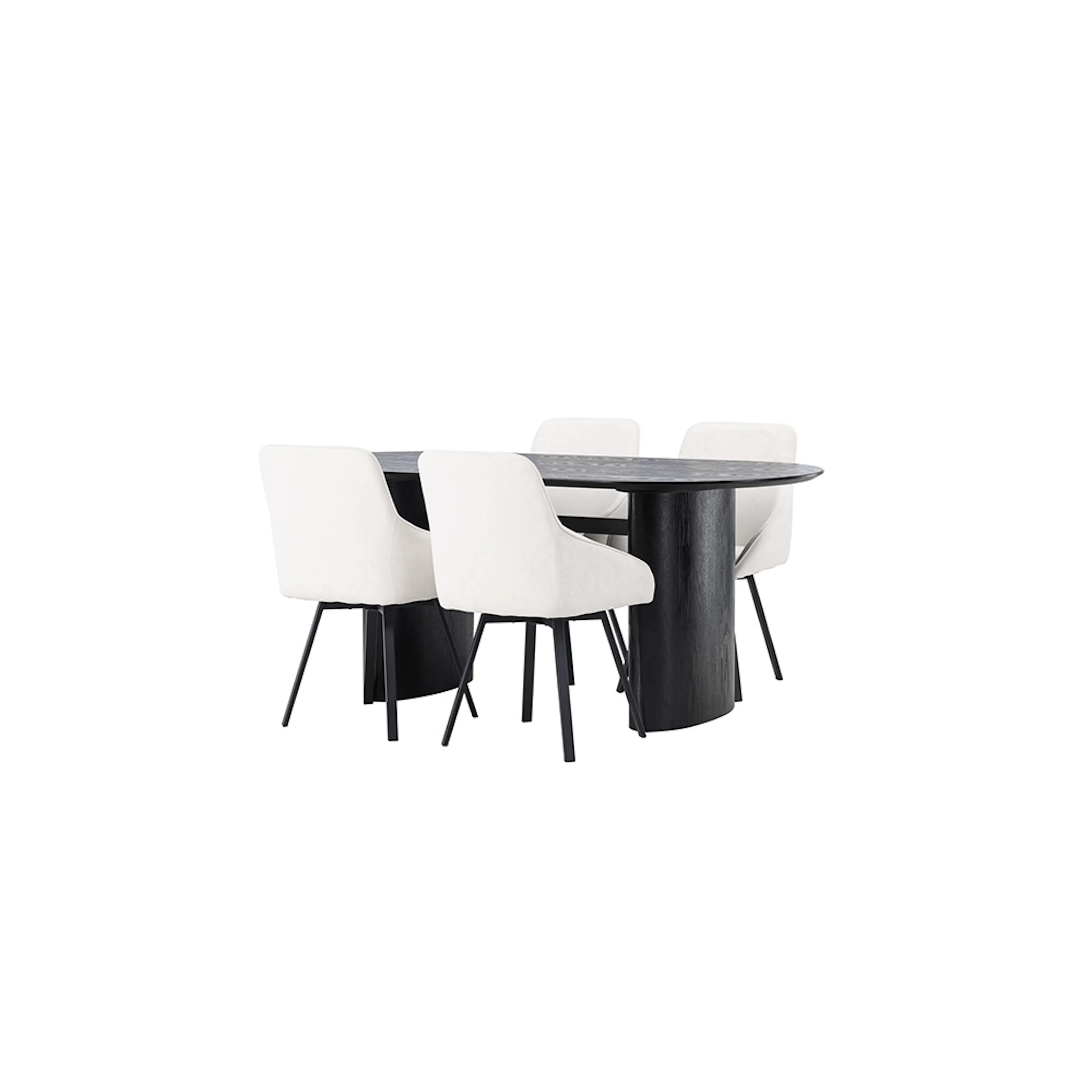 Matgrupp Venture Home Isolde med 4 st Rosie stolar