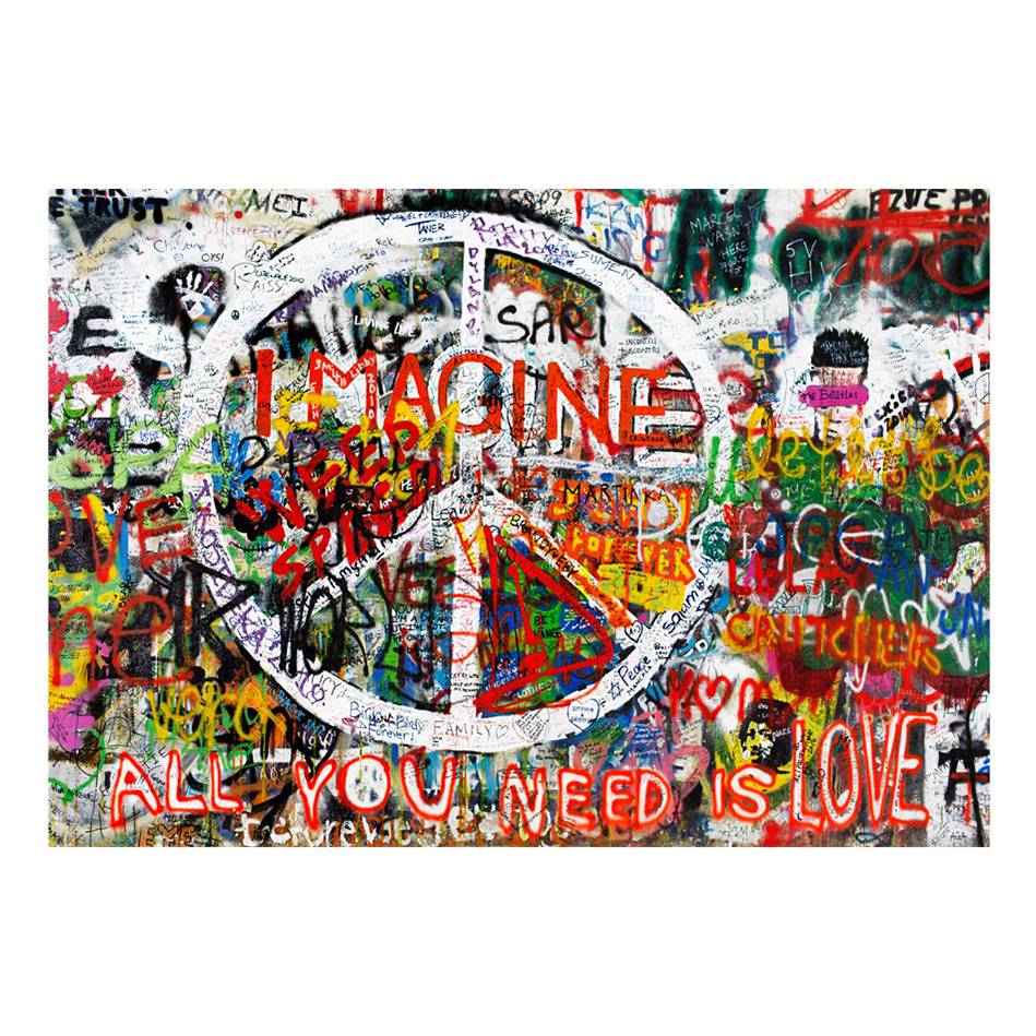 Fototapet Arkiio Hippie Graffiti