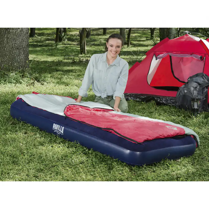 Uppblåsbar madrass Bestway Pavillo Airbed med Inbyggd Fotpump
