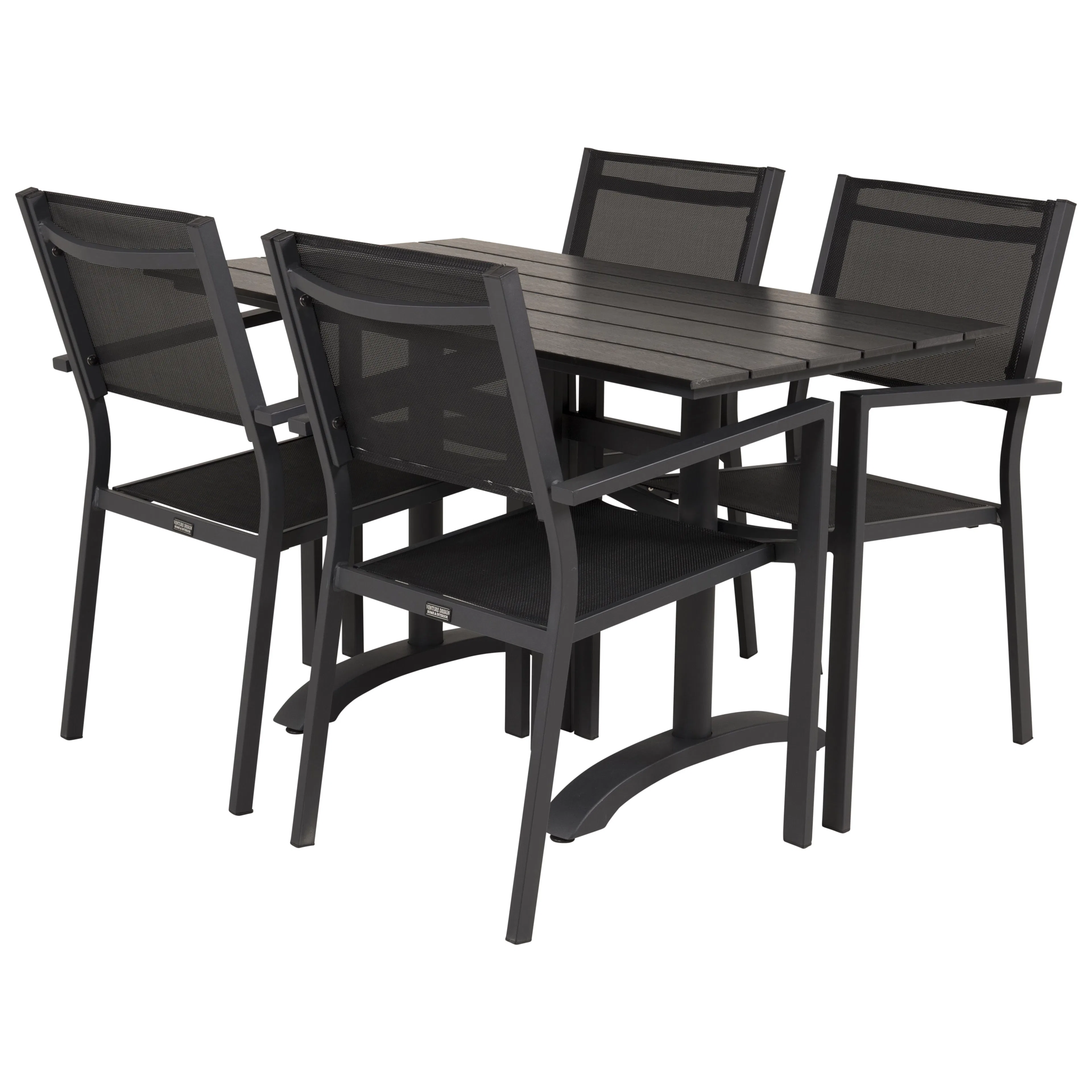 Cafégrupp Venture Home Dolly med 4 Copacabana Matstolar