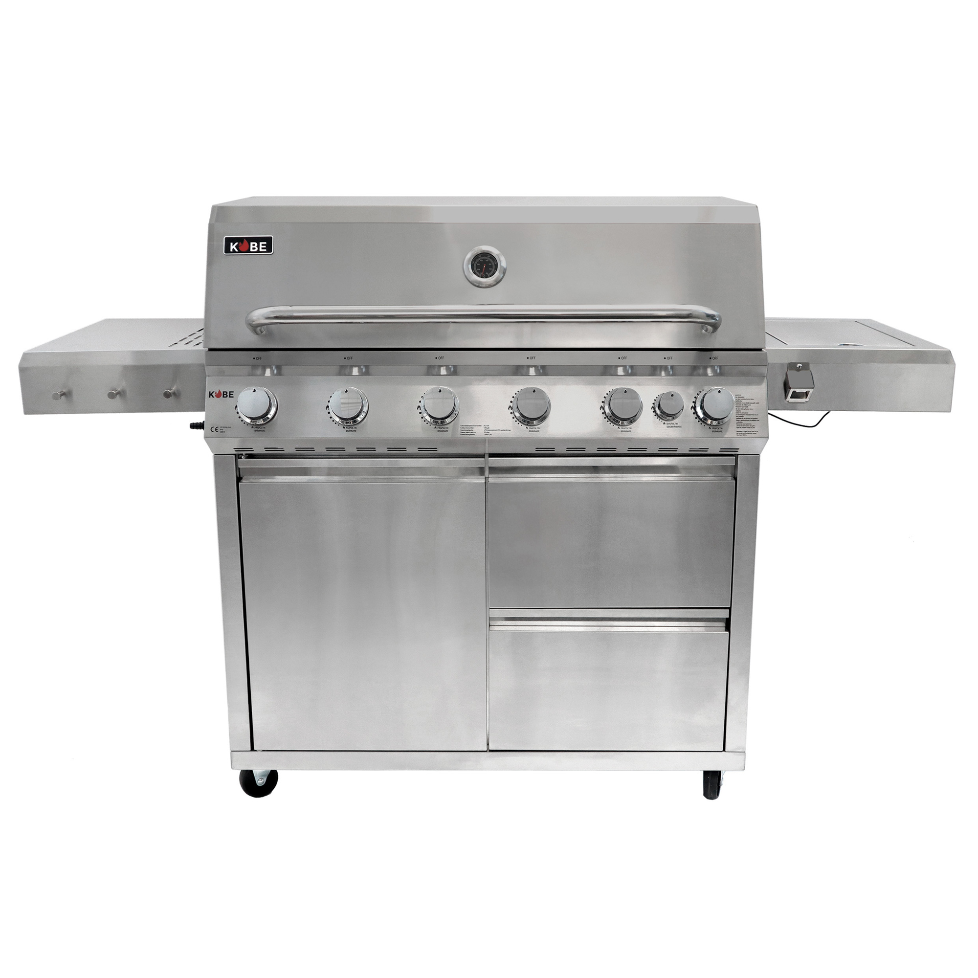 Gasolgrill Kobe Premium 6+1 RST Grå