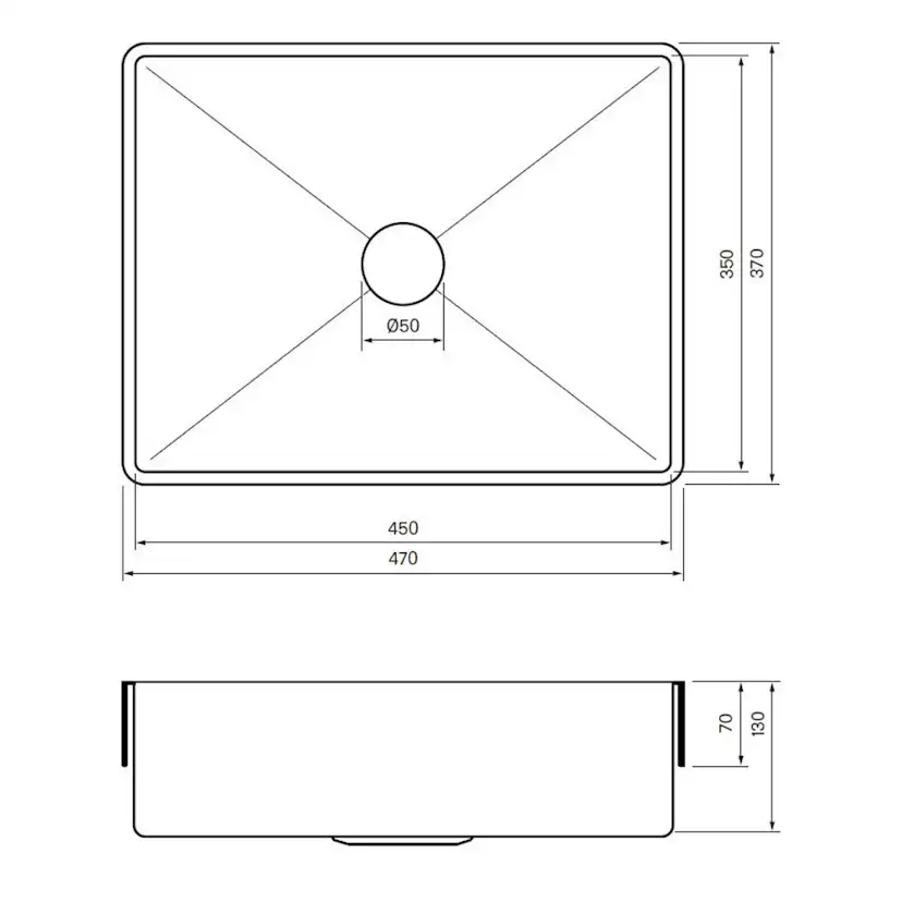 Tvättställ Tapwell TA4535 450 mm