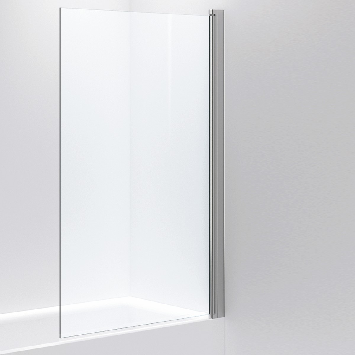 Duschvägg LINC 17 Standardmått Blankpolerad Aluminium
