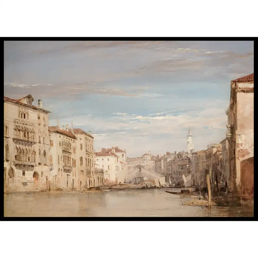 Poster Gallerix The Grand Canal Venice Looking Toward The Rialto By Richard Parkes Bonington