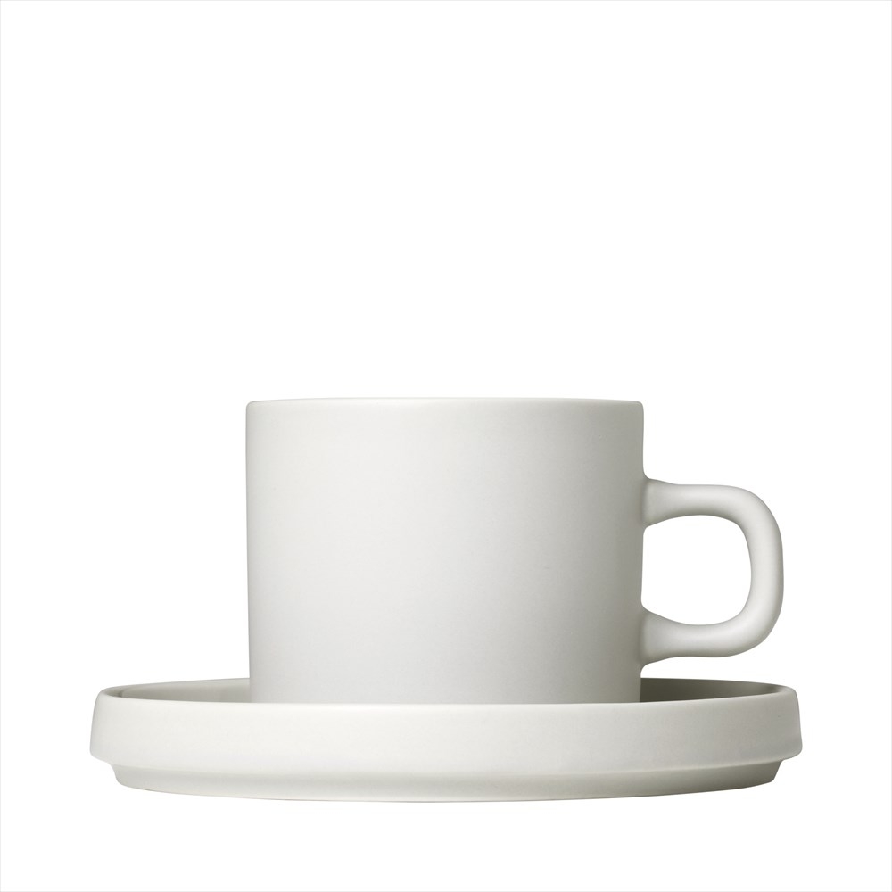 Kaffemuggar Blomus Pilar med Fat 2-pack