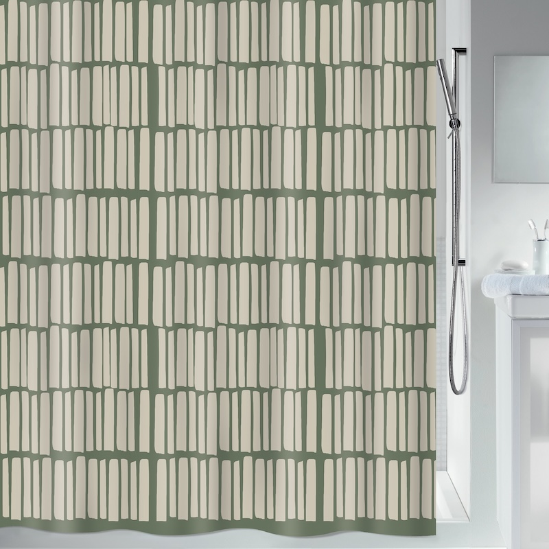 Duschdraperi Spirella Rita Green 180x200 cm