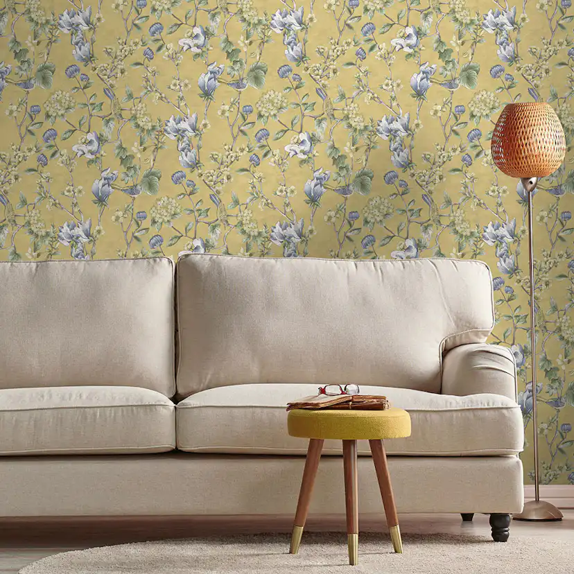 Tapet Holden The Lost Gardens Nightingale Ochre 91622