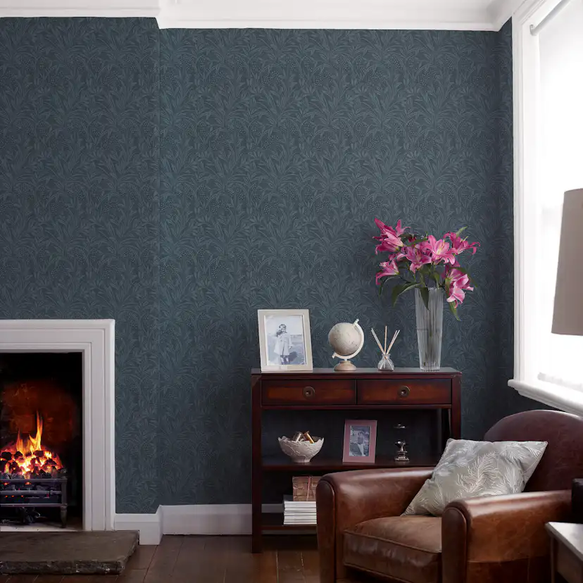 Tapet Laura Ashley Barley Dusky Seaspray