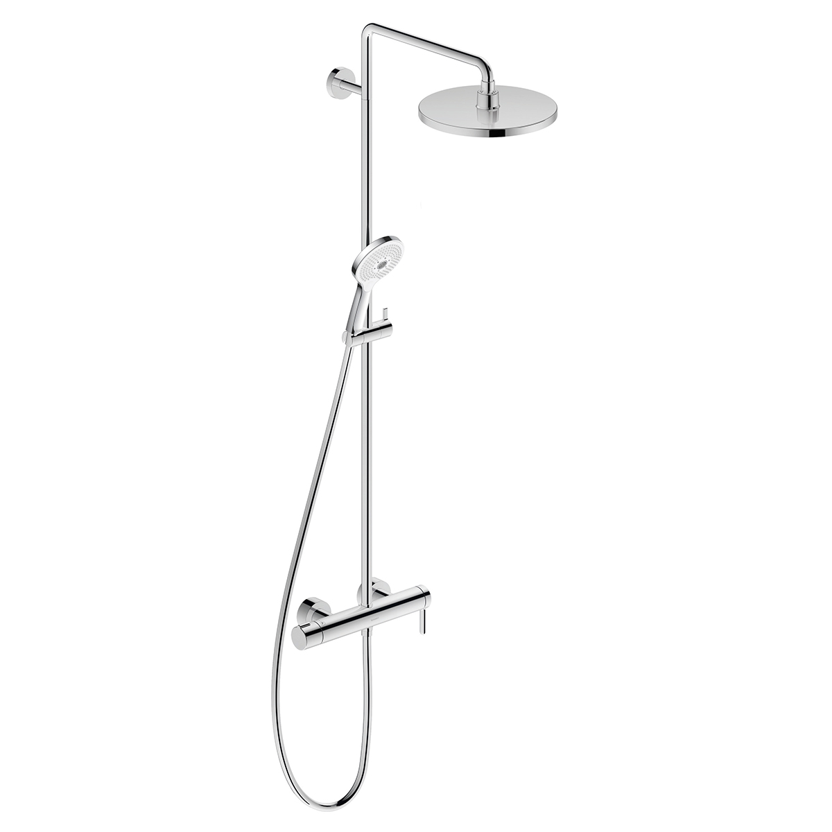 Takduschset Duravit C.1 med Engrepps Duscharmatur