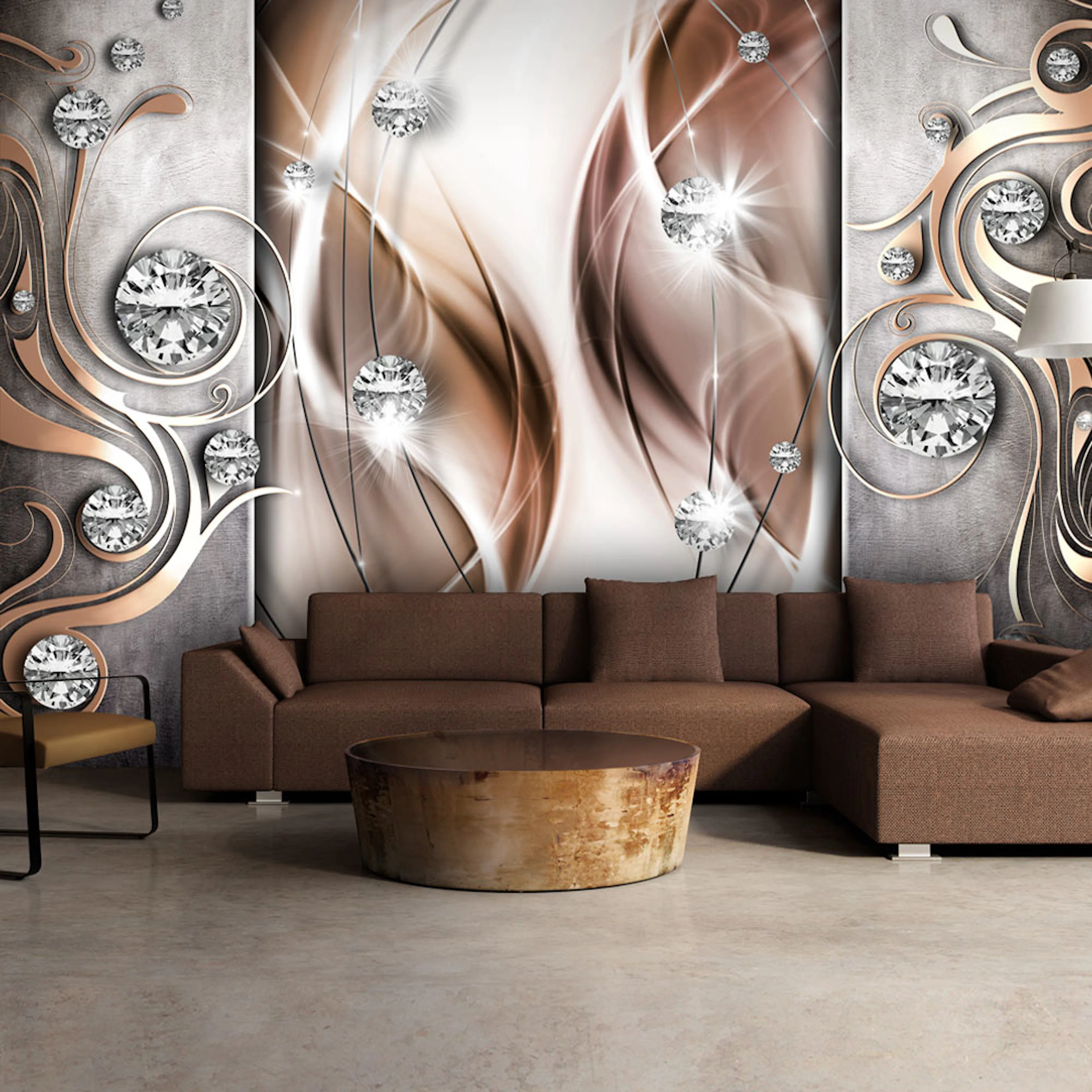 Fototapet Arkiio Brown And Diamonds