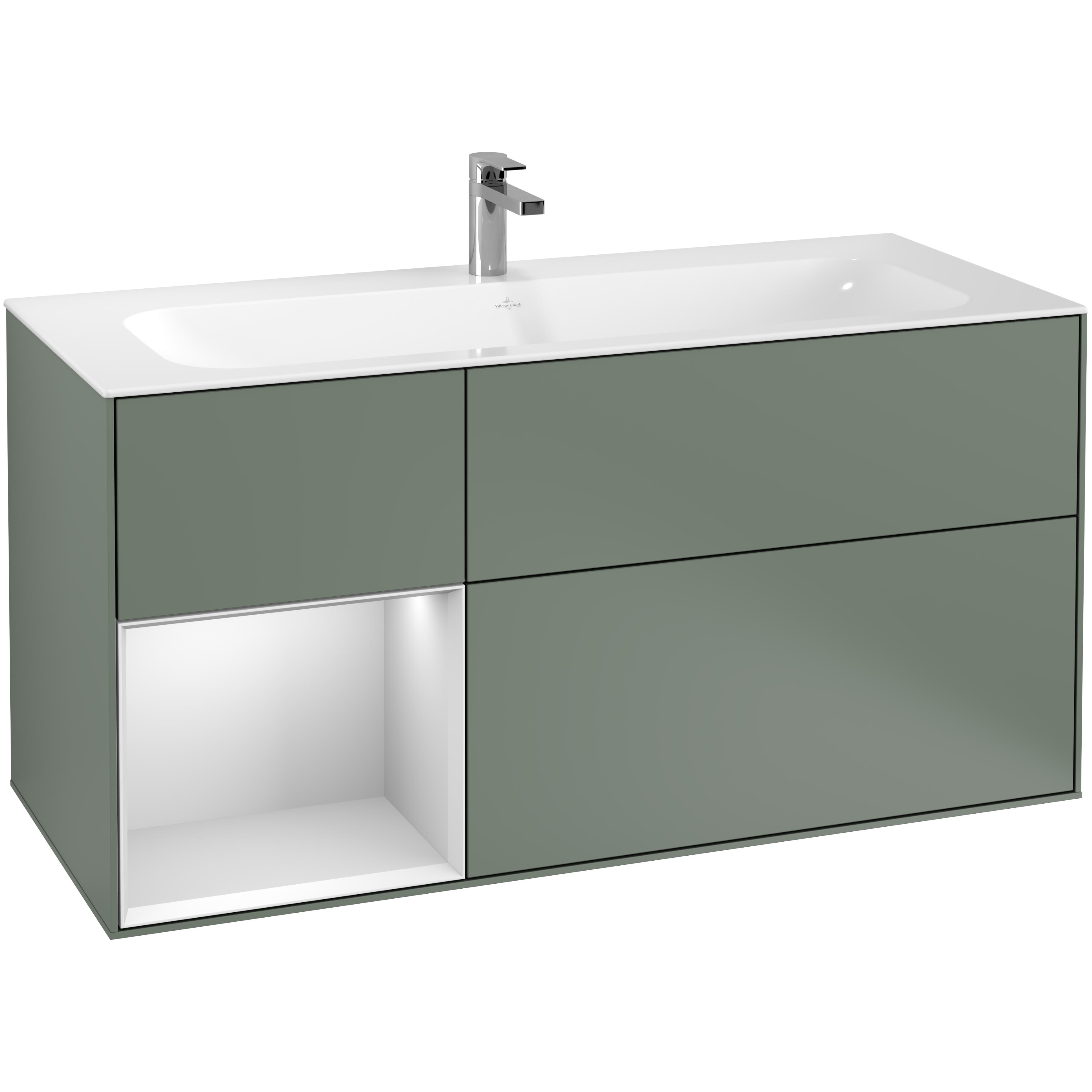 Tvättställsskåp Villeroy & Boch Finion med 3 Lådor och Hylla för Inbyggt Tvättställ