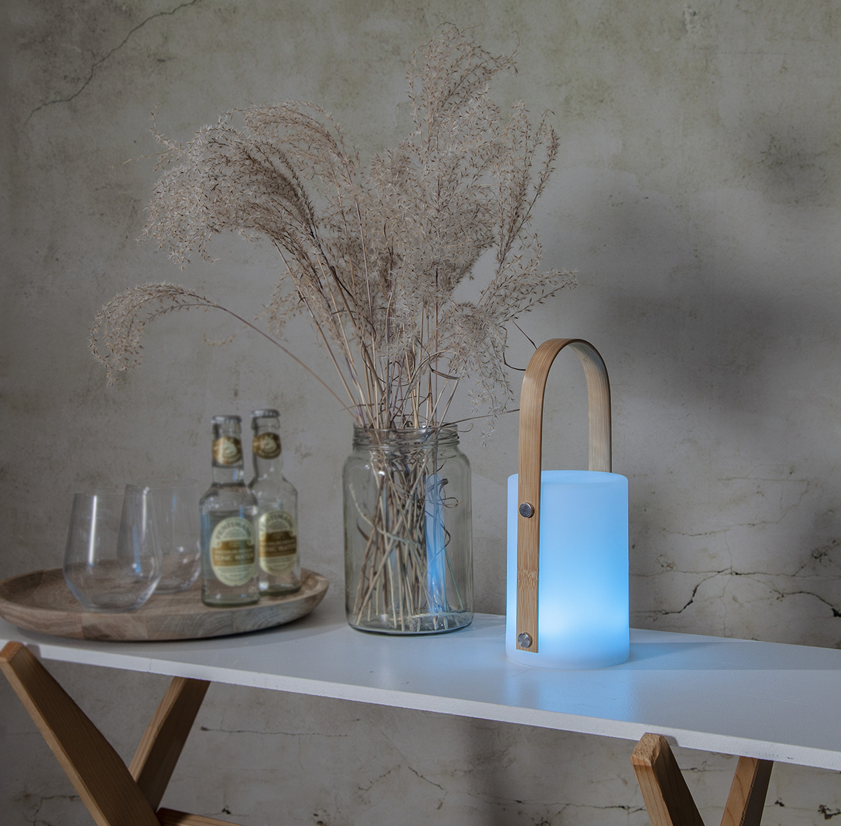 Uppladdningsbar Lampa Star Trading Lykta Lisa LED