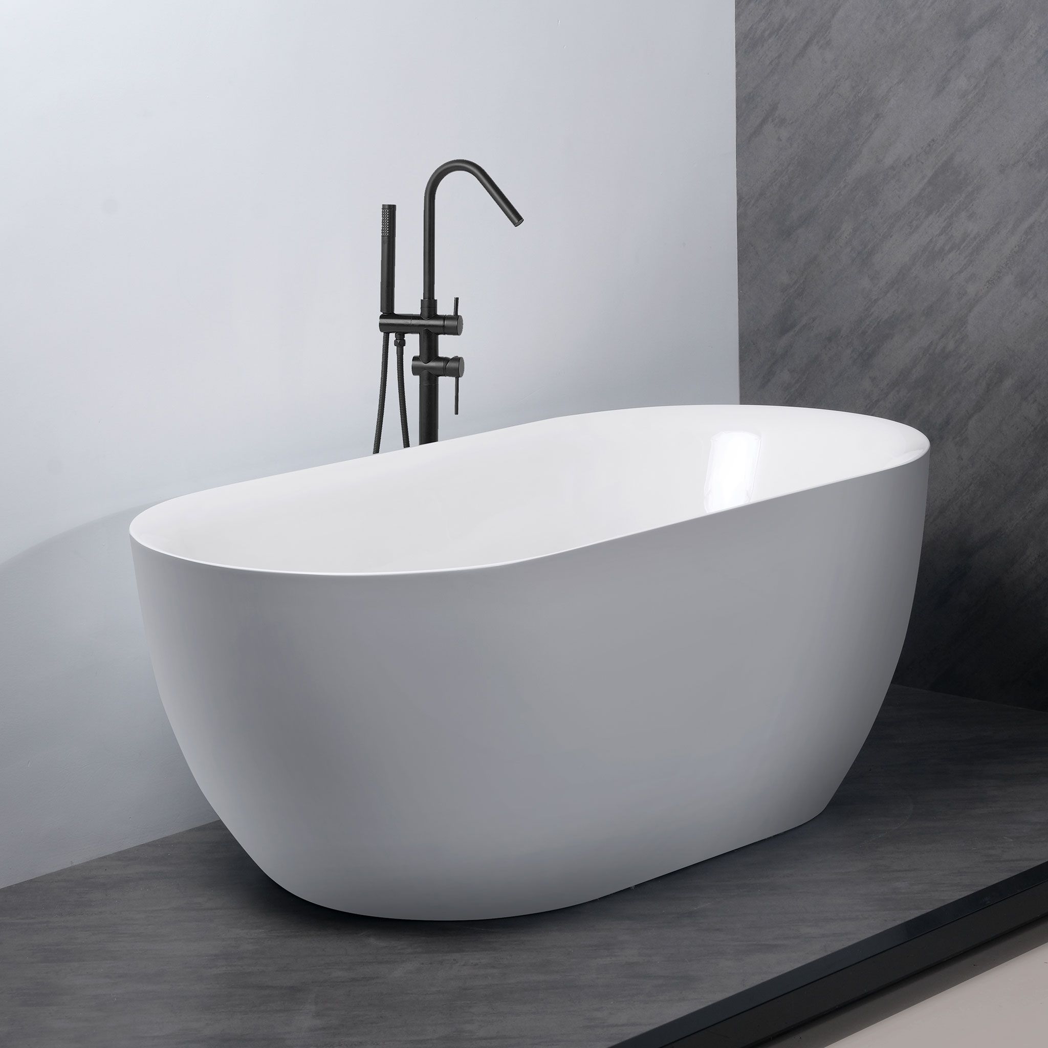 Lykke Badkar Arctic Deluxe 1500x750x580mm, vit Längd: 1500 mm