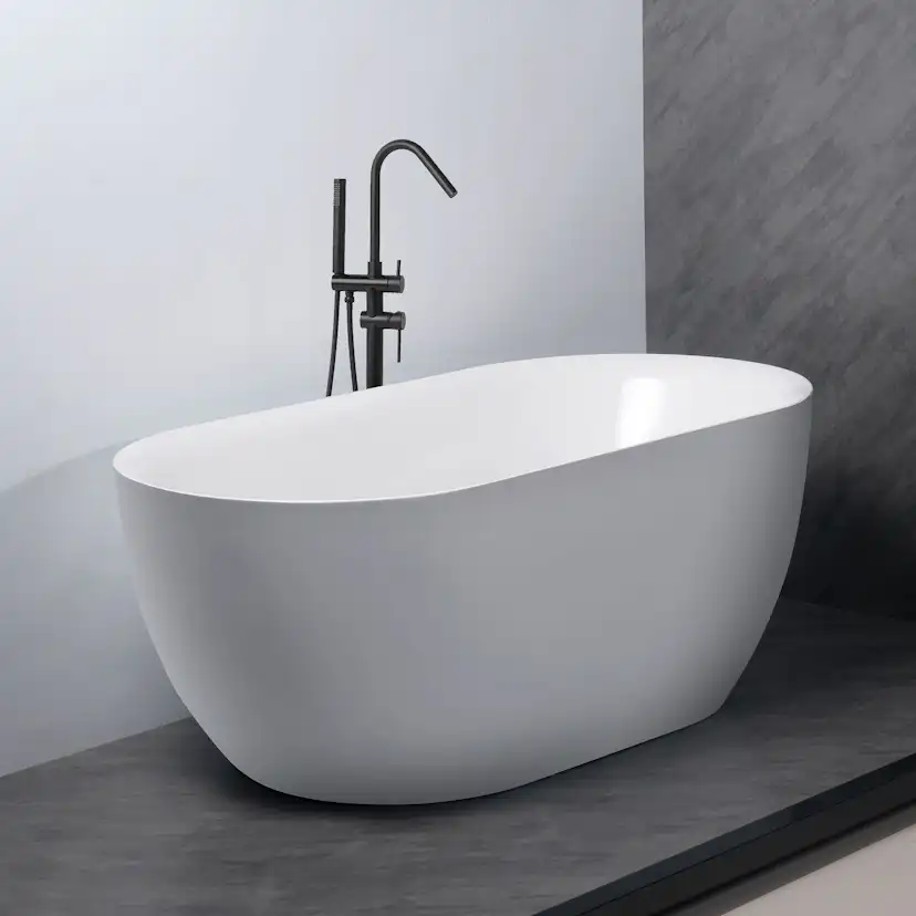 Lykke Badkar Arctic Deluxe 1500x750x580mm, vit Längd: 1500 mm