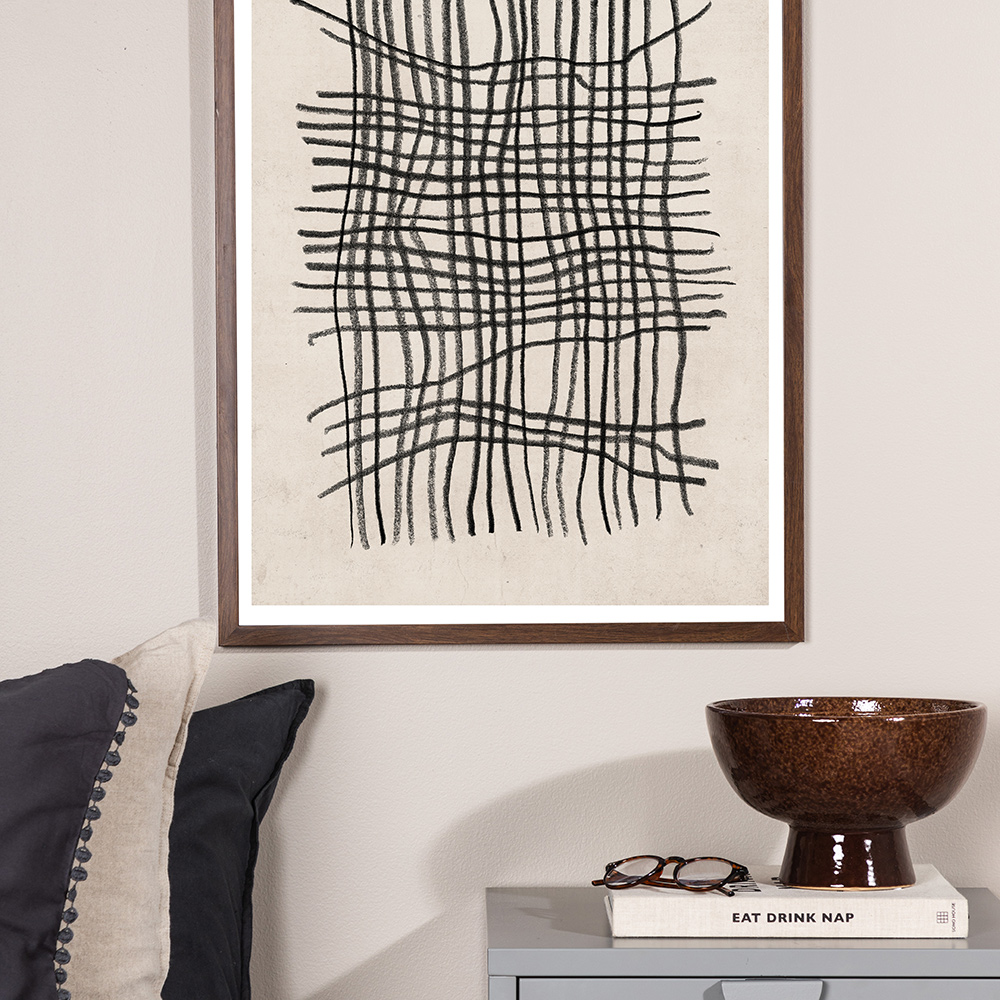 Posters Venture Home Linework Beige/svart