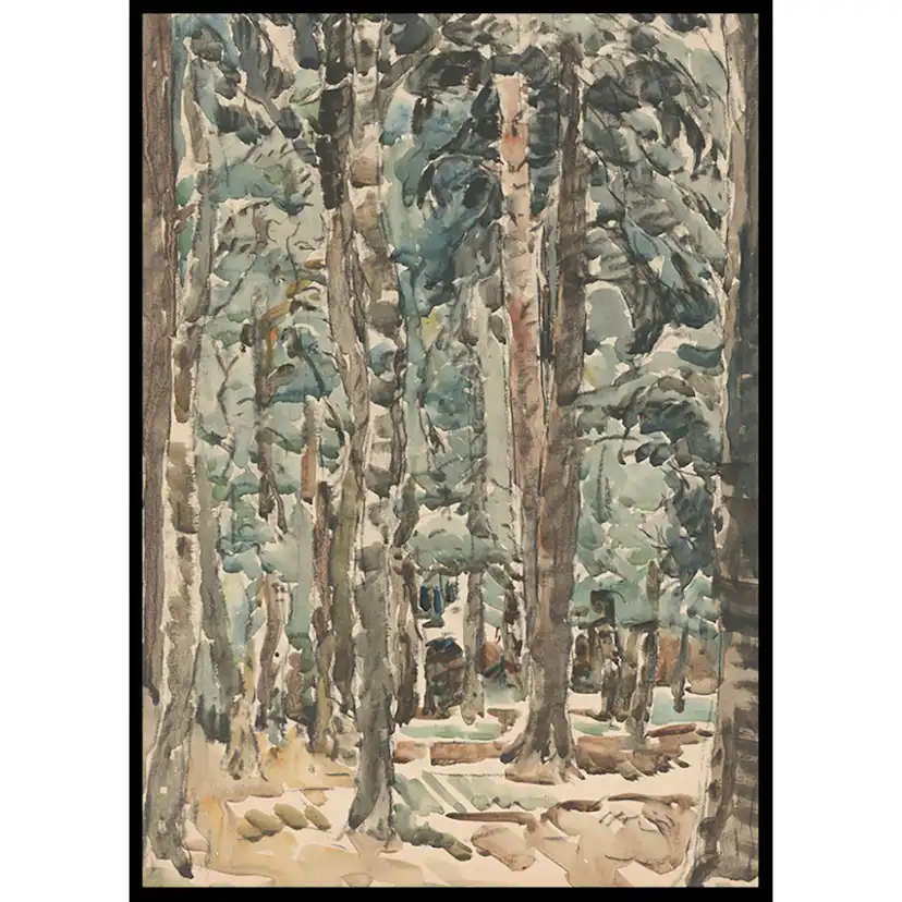 Poster Gallerix Bosgezicht By Wilhelmus Johannes Steenhoff