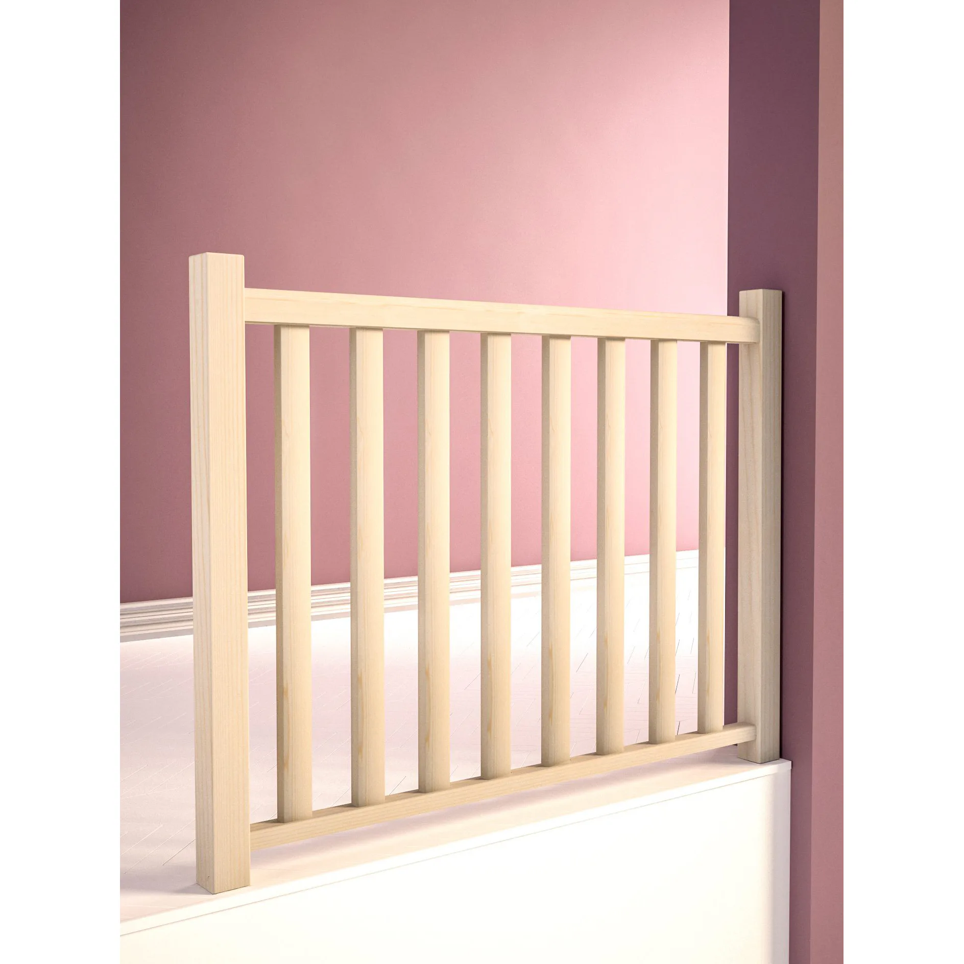 Skyddsräcke Byggera Square Wood