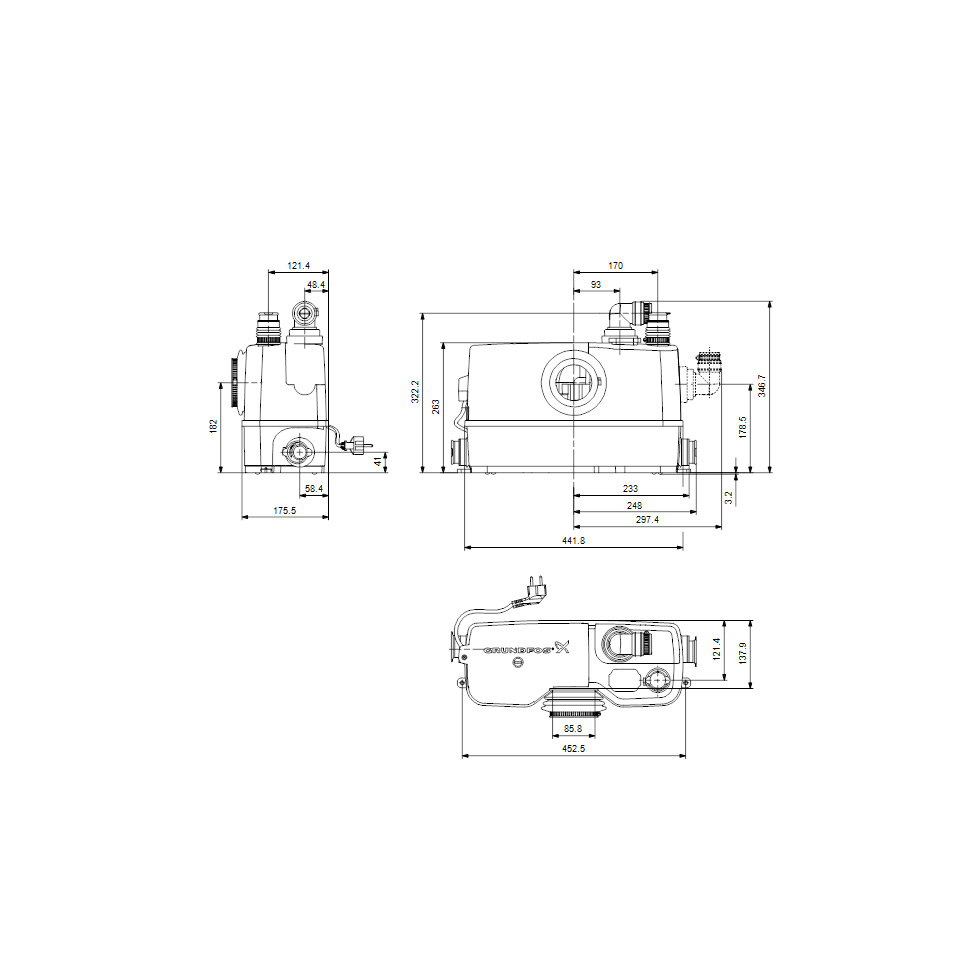 Avloppspump Grundfos Sololift2 WC-3