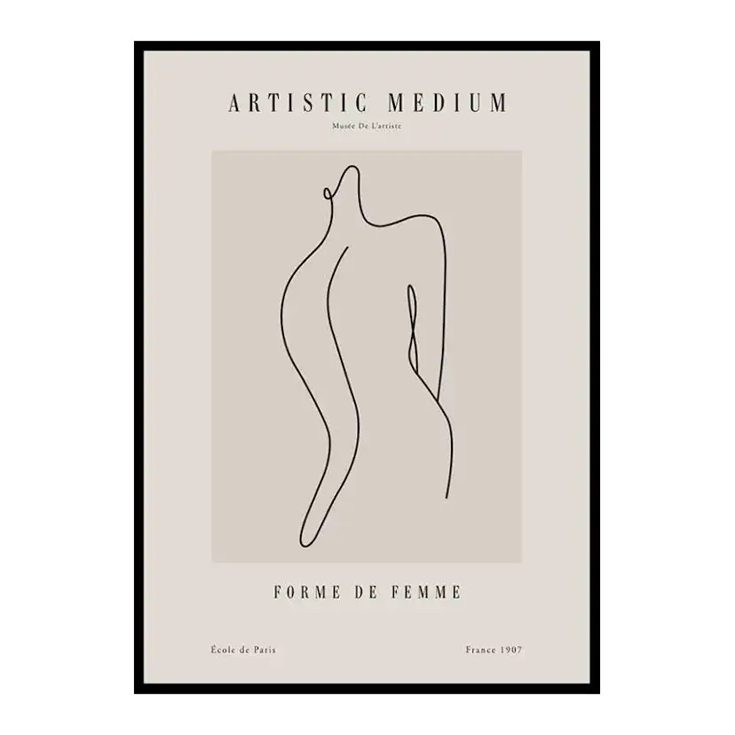 Poster Gallerix Picasso Forme femme