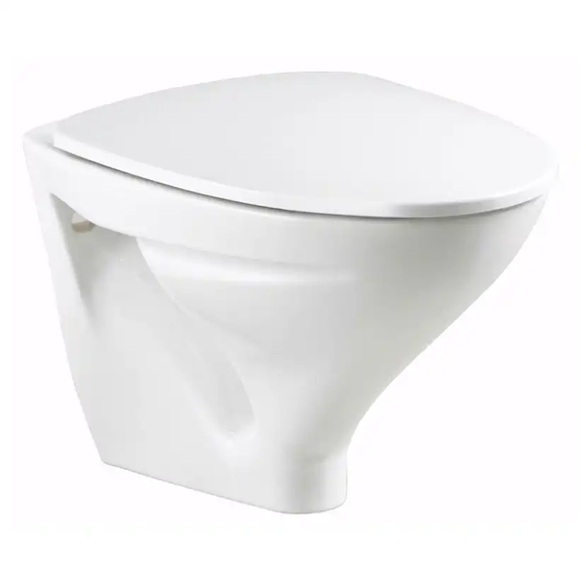 Sign WC-skål 6875 vit f Inbyggnadscistern mjuksits Vit mjuksits