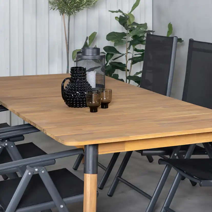 Matgrupp Venture Home Julian Matgrupp Utomhus 210cm med 6 Break Positionsstolar