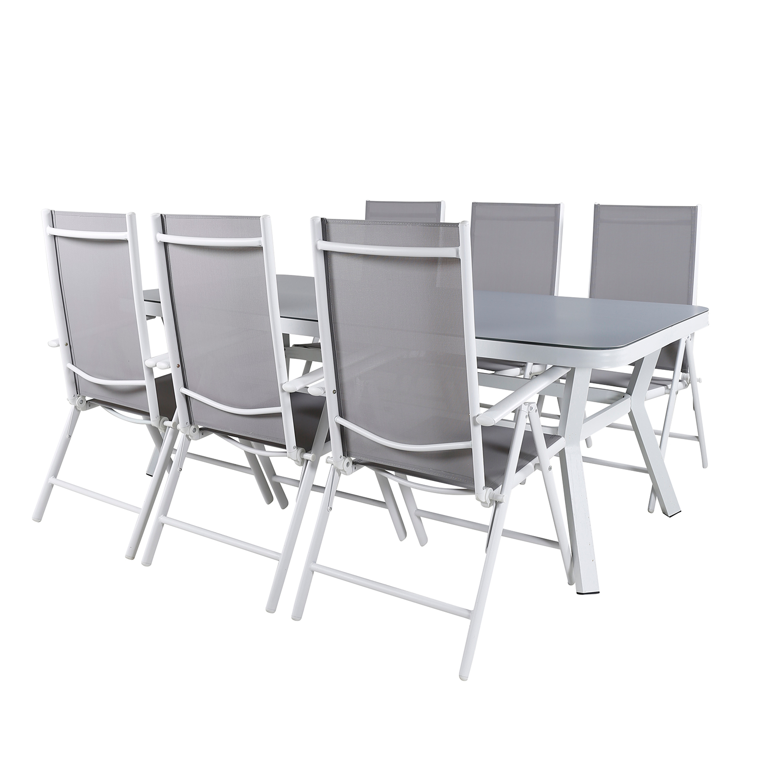 Matgrupp Venture Home Virya 160x90 med 6 Break Matstolar