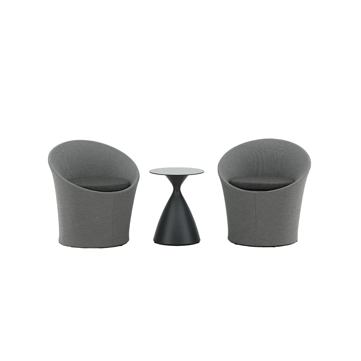 Spoga - Lounge Set- Black / Grey - - Loungeset Venture Home Spoga