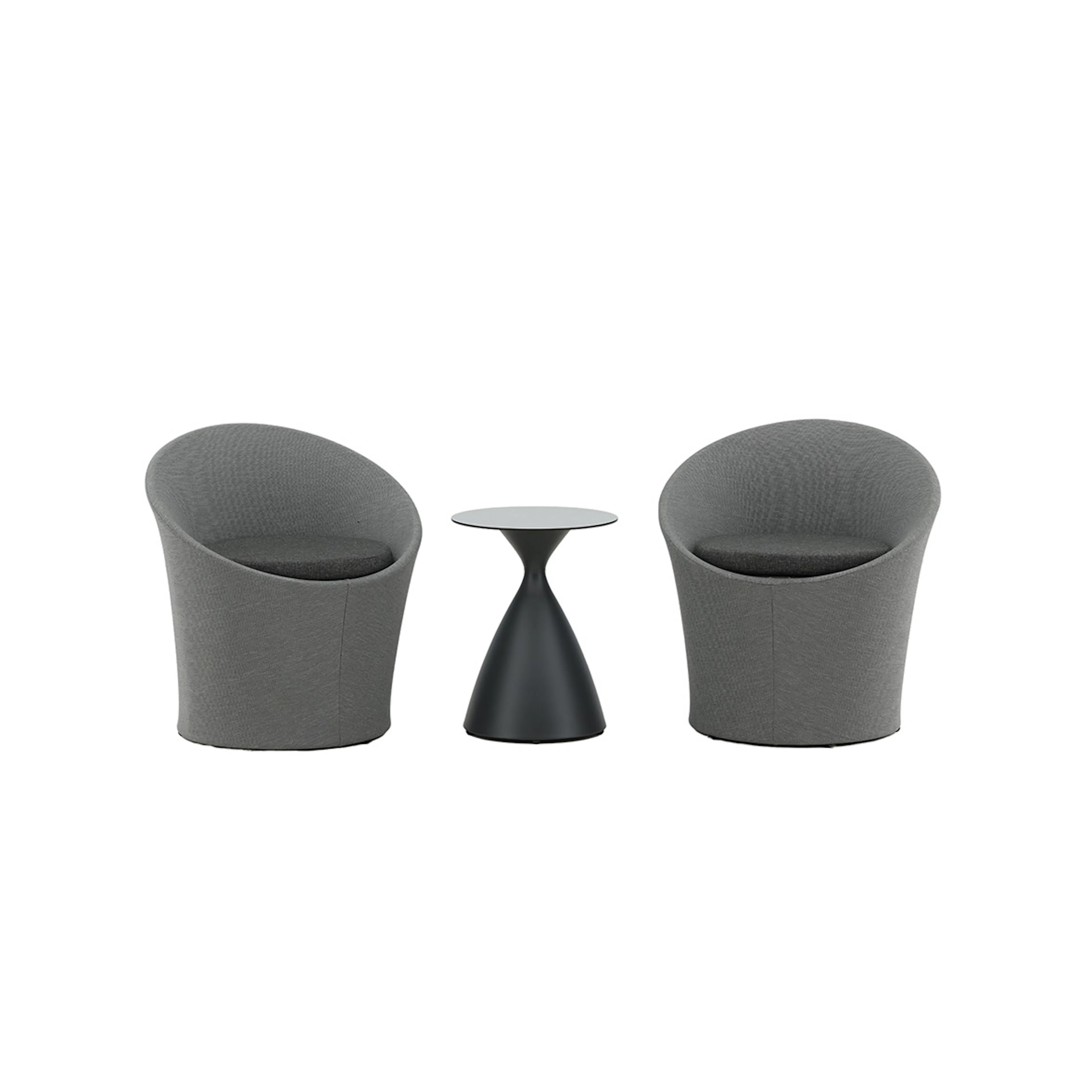 Spoga - Lounge Set- Black / Grey - - Loungeset Venture Home Spoga