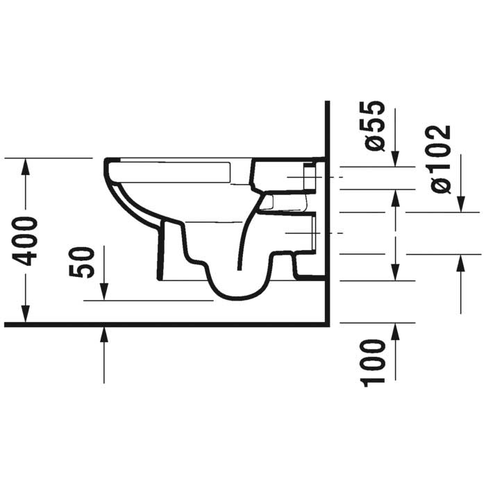 Vägghängd Toalettstol Duravit DuraStyle Rimless