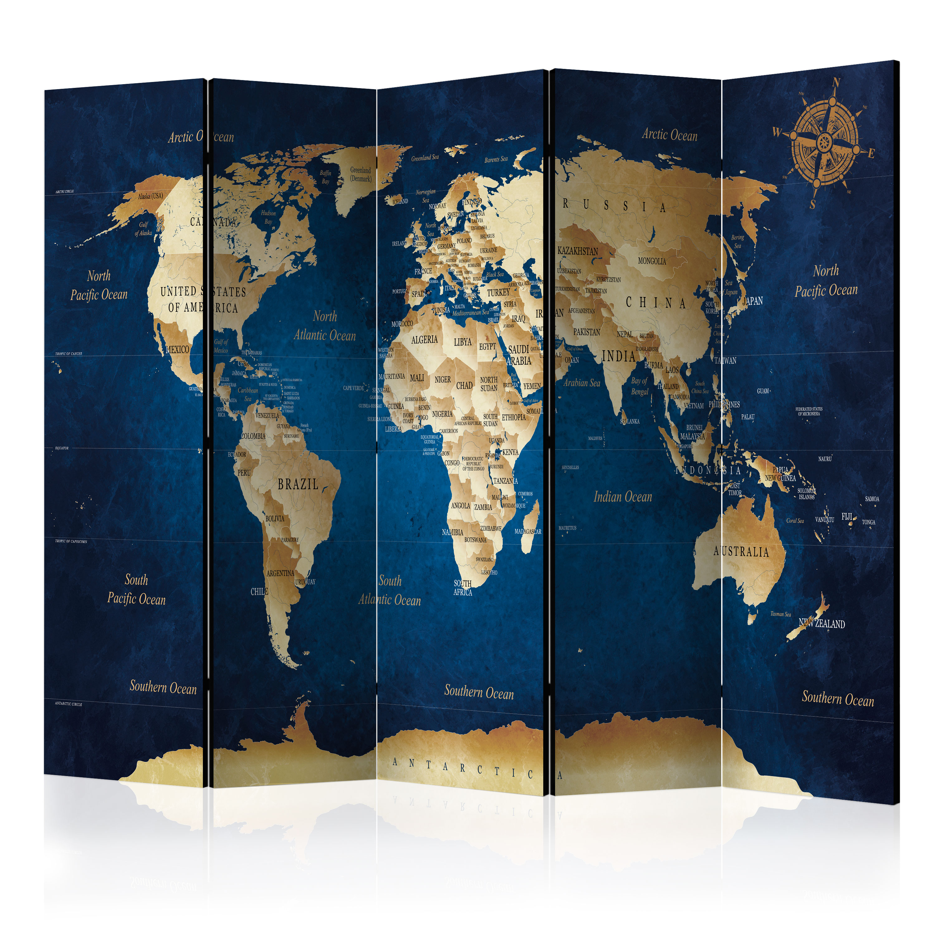Rumsavdelare Arkiio The Dark Blue Depths 225x172 cm