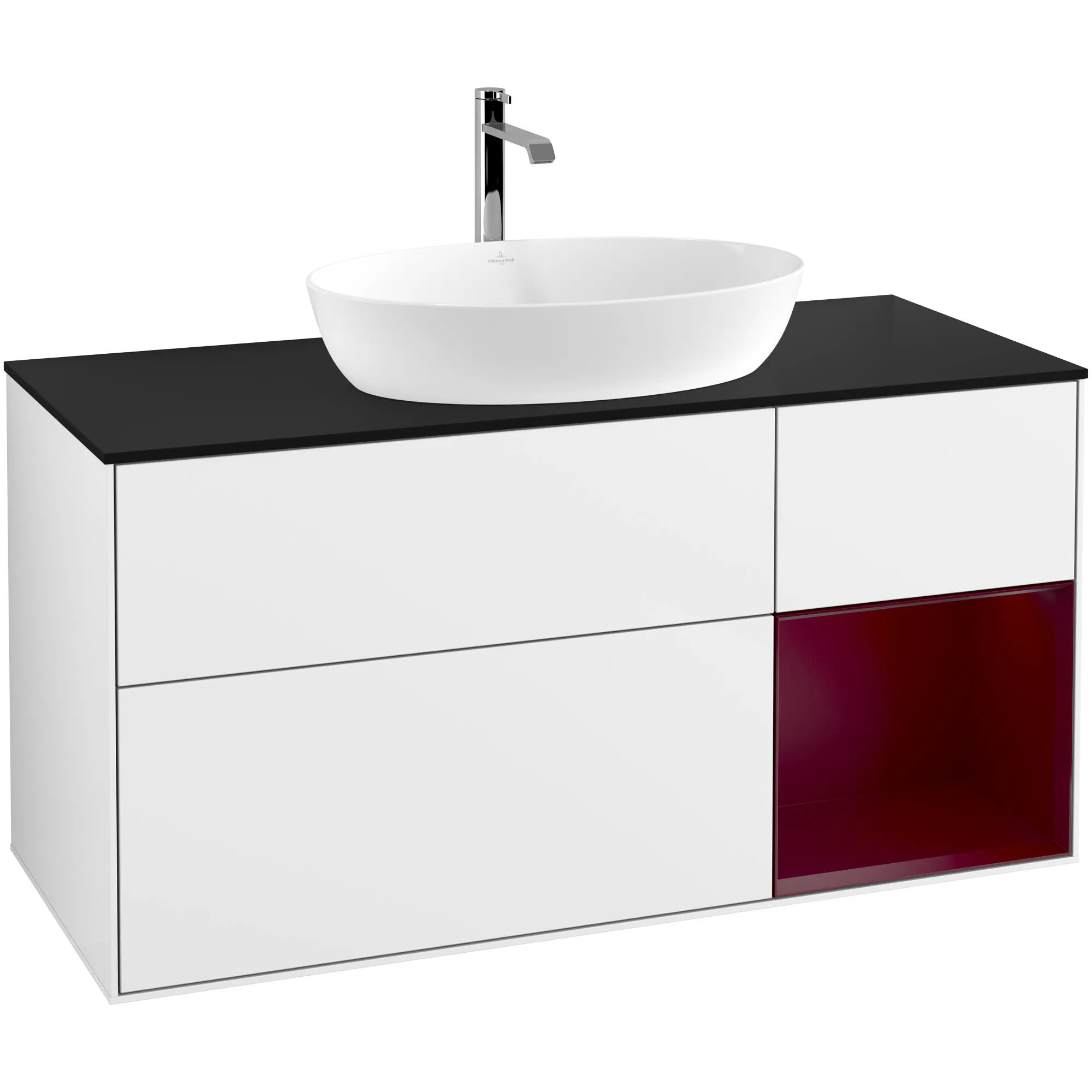 Tvättställsskåp Villeroy & Boch Finion med 3 Lådor Hylla och Bänkskiva för Fristående Tvättställ från Artis & Collaro