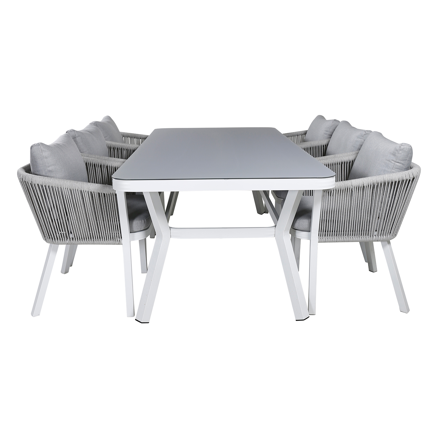 Matgrupp Venture Home Virya 160x90 med 6 Virya Matstolar