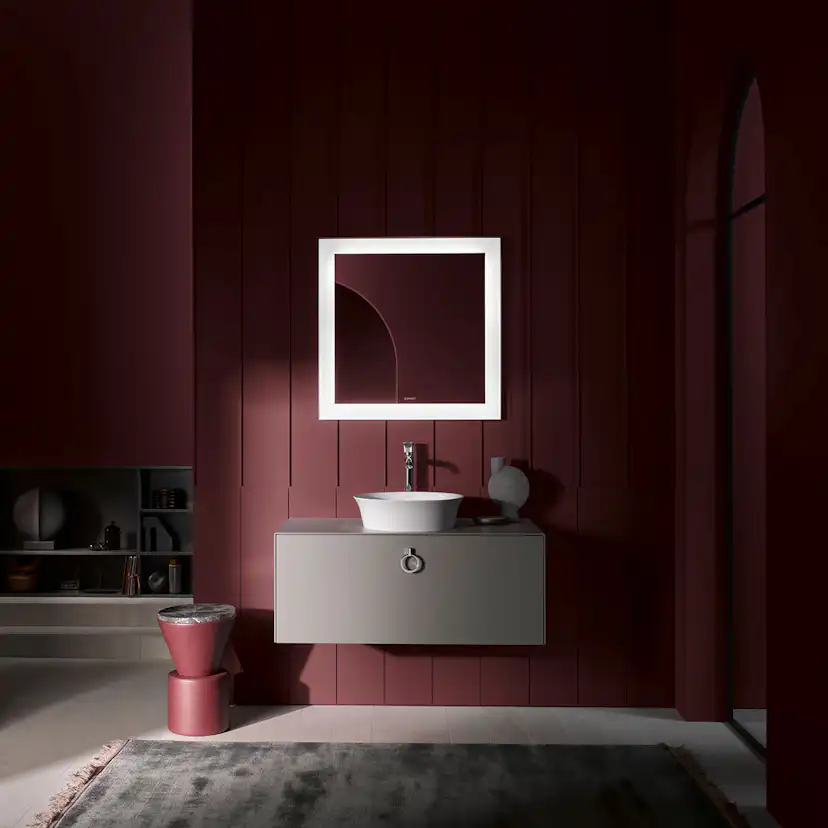 Tvättställ Duravit White Tulip för Placering på Bänkskiva Vit Högblank 430 mm