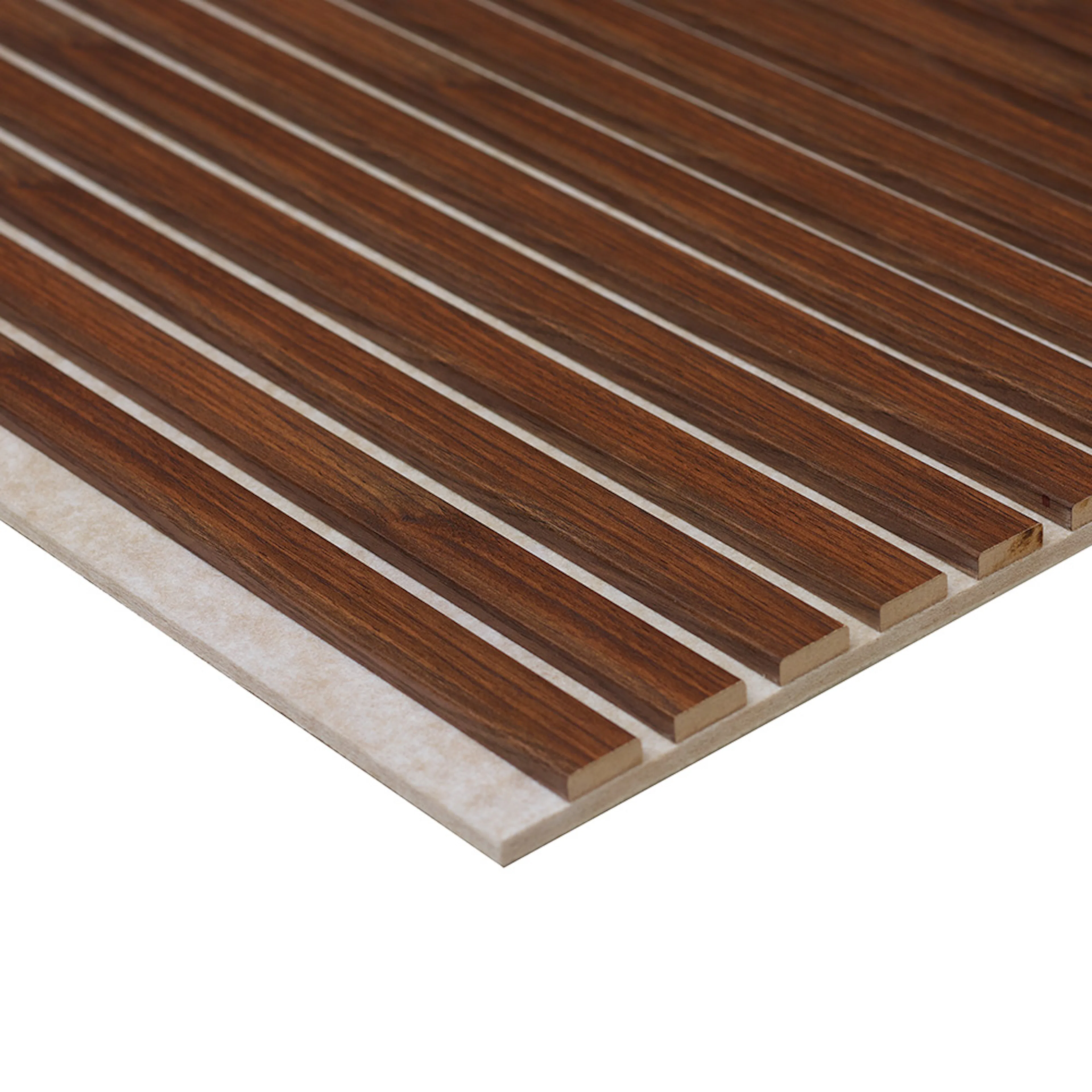 Akustikpanel Harmoni VALNÖT beige filt 2590x615x20 Valnöt