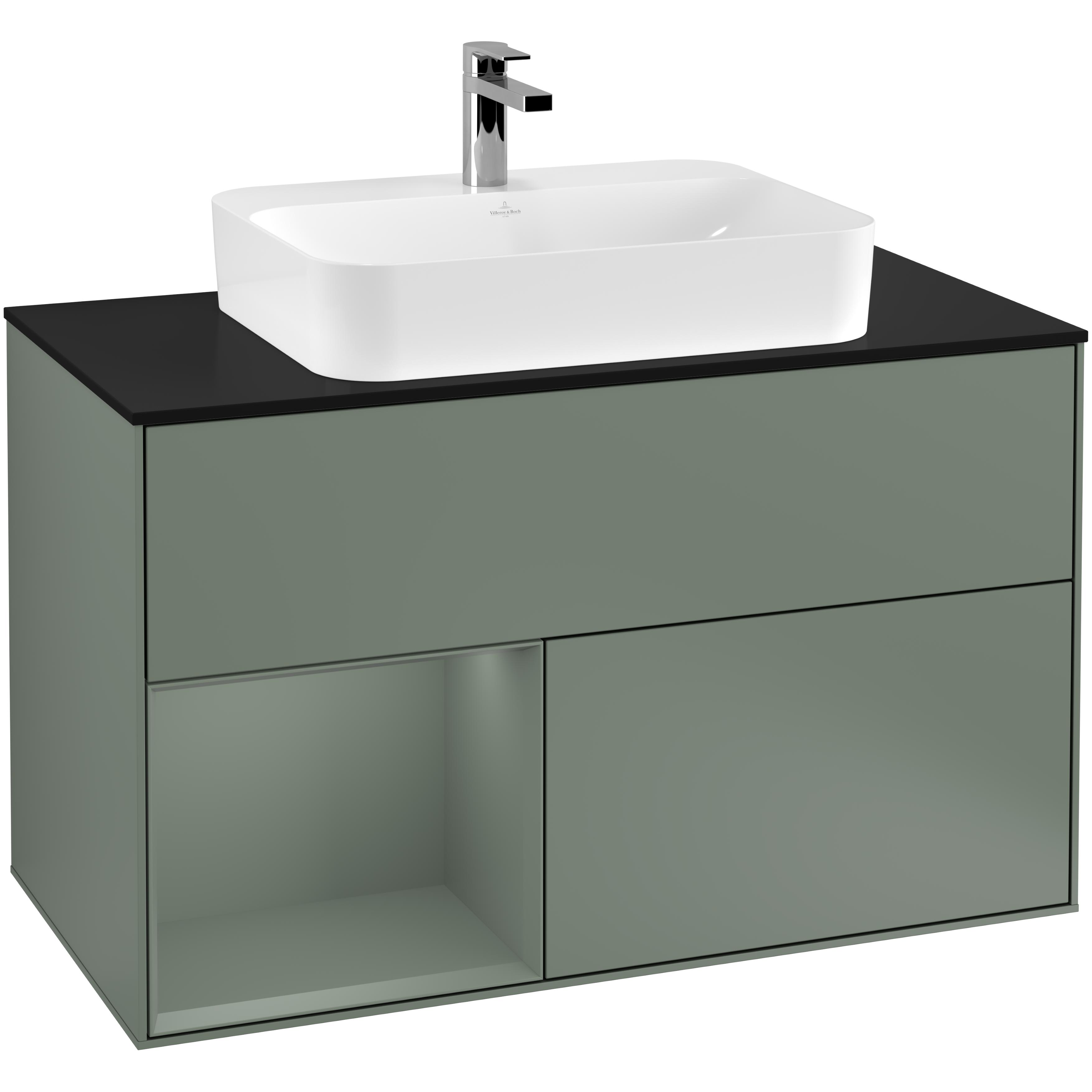 Tvättställsskåp Villeroy & Boch Finion med 2 Lådor Hylla och Bänkskiva för Ytmonterat Tvättställ