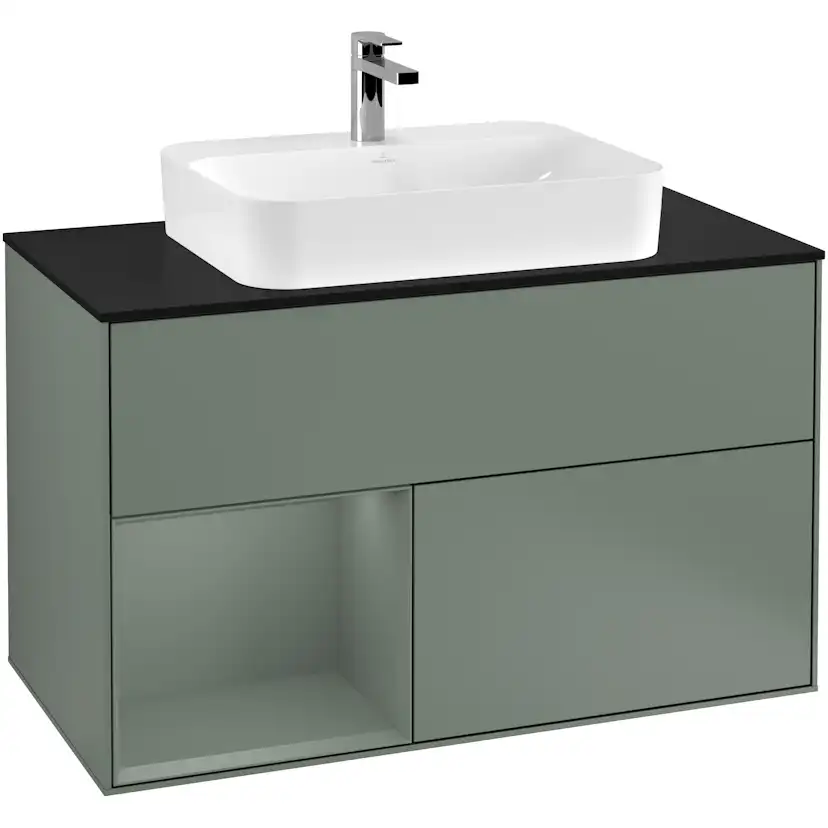 Tvättställsskåp Villeroy & Boch Finion med 2 Lådor Hylla och Bänkskiva för Ytmonterat Tvättställ