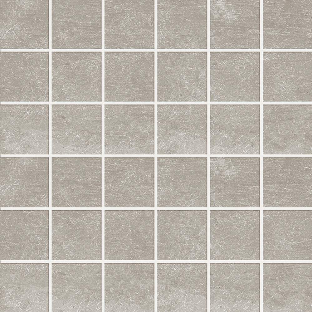 Mosaik Ceramiche Keope Ikon Silver Grå 5x5 cm Matt