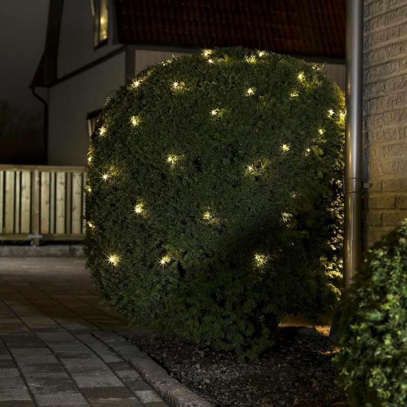 Ljusslinga Gnosjö Konstsmide Nät 40 Varmvita LED 80x80 cm Frostad