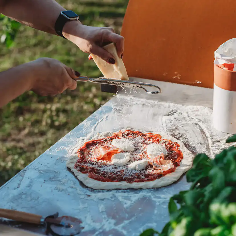 Pizzaugn GrillSymbol Pizzo med Pizzabord XL Inox