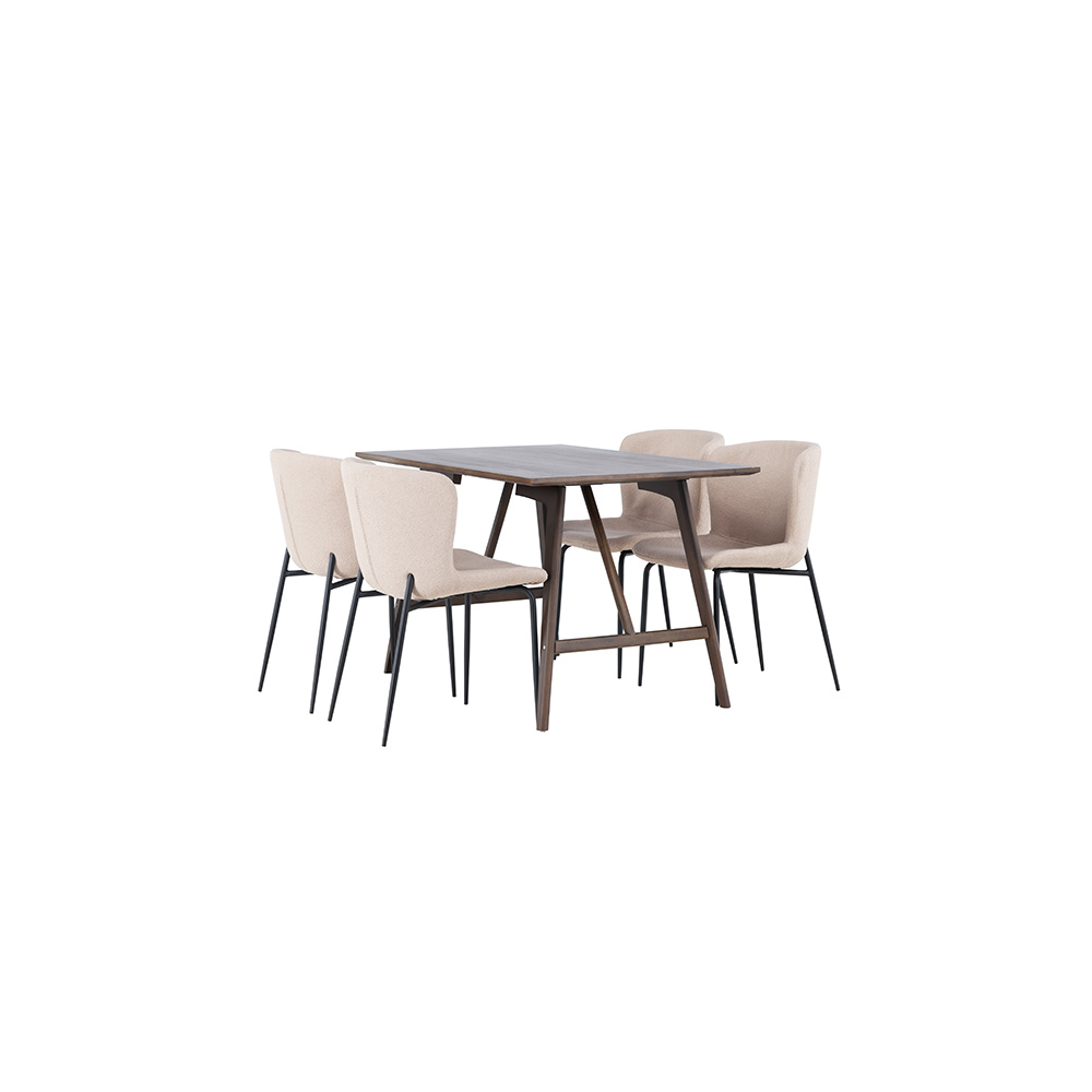 Matgrupp Venture Home Kaseidon med 4 st Modesto stolar